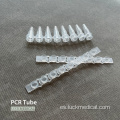 Tubos de PCR de plástico con tapas